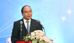 Thủ tướng Nguyễn Xuân Phúc phát biểu. Ảnh: Thống Nhất/TTXVN