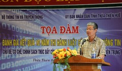 Thứ trưởng Nguyễn Thành Hưng phát biểu tại buổi tọa đàm