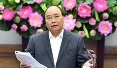 Thủ tướng nhấn mạnh phải tận dụng cơ hội, phải có giải pháp hạn chế thách thức của cuộc cách mạng công nghiệp lần thứ 4. Ảnh: VGP/Quang Hiếu