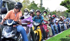 Cảnh các phương tiện giao thông tại TP.HCM "dậm chân" tại chỗ vào giờ tan tầm không hề khó gặp. Ảnh minh hoạ: Internet