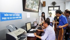 Tính đến thời điểm đầu tháng 7/2017, Thành phố đã triển khai 81/96 dịch vụ công trực tuyến, đạt 84,4%. Ảnh: Hanoi.gov.vn