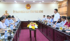 đồng chí Nguyễn Hồng Diên - Ủy viên TW Đảng, Phó Bí thư Tỉnh ủy, Chủ tịch UBND tỉnh phát biểu. Ảnh: Trọng Long