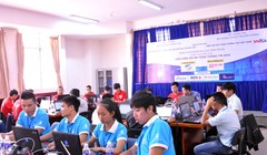 Cuộc thi quốc gia “SV với An toàn thông tin” 2016 tại Đà Nẵng. Ảnh: VNISA