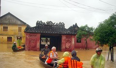 Khu vực Phố Cổ Hội An ngập sâu trong nước. Ảnh minh hoạ: Con đường di sản.