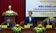 hó Thủ tướng Vũ Đức Đam đánh giá cao những nỗ lực và kết quả bước đầu trong việc triển khai Quyết định 45 trên cả nước. Ảnh: VGP