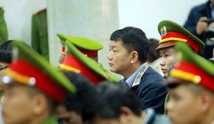 Bị cáo Đinh La Thăng tại phiên tuyên án sáng nay (22/1).
