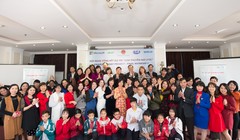 Dự án “Con thuyền mơ ước” do Trung tâm Bảo tồn Sinh vật biển và Phát triển Cộng đồng (MCD) phối hợp UBND thành phố Hạ Long tổ chức. Ảnh: Nam Phương