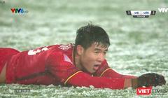 Nỗi buồn trong ánh mắt của cầu thủ U23 Việt Nam.