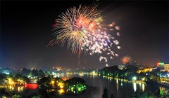 Điểm bắn tại Hồ Gươm có thể kéo dài thời gian bắn từ 20 đến 30 phút (do gộp từ hai trận địa bắn lại thành một). Ảnh: Hanoi.gov.vn