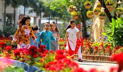 Tết Mậu Tuất, nắng ấm trải đều trên khắp cả nước. Ảnh: Trung tâm khí tượng thủy văn TƯ.