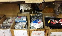 Các linh kiện điện tử này được nhập lậu từ Trung Quốc về TP.Hồ Chí Minh. Ảnh: Ban chỉ đạo 389 quốc gia.