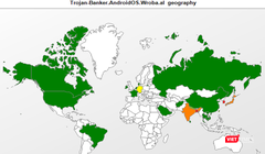 Các nhà nghiên cứu đã phát hiện Roaming Mantis trên hơn 150 mạng lưới, chủ yếu ở Hàn Quốc, Bangladesh và Nhật Bản.