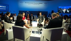 Bộ trưởng Bộ Công Thương Trần Tuấn Anh tại phiên thảo luận về “Thị trường số, Cơ hội toàn cầu”.