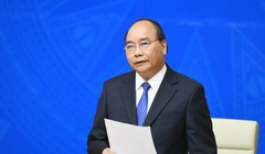 Thủ tướng Nguyễn Xuân Phúc phát biểu tại phiên họp - Ảnh: VGP