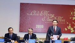 Phó Thủ tướng Vương Đình Huệ cùng lãnh đạo các bộ, ngành đã thăm và làm việc với Tập đoàn VNPT sáng nay (11/2).