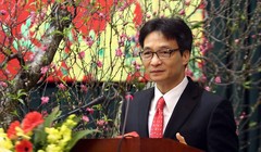 Phó Thủ tướng Vũ Đức Đam tại Hội nghị giao ban báo chí đầu Xuân Kỷ Hợi 2019.