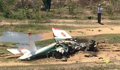 Hiện trường vụ tai nạn.