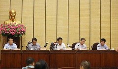 Đại diện lãnh đạo TP Hà Nội, Thanh tra Chính phủ trong buổi trao đổi thông tin, vừa diễn ra chiều nay (27/8).