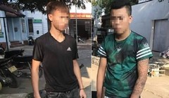 Thái Bình D. và Đoàn Trung A. khi bị bắt.