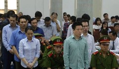 Các bị cáo bị xử lý trong giai đoạn 1 tại phiên tòa phúc thẩm đầu tháng 5-2018