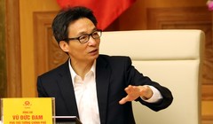 Phó Thủ tướng Vũ Đức Đam trao đổi tại cuộc họp. Ảnh VGP