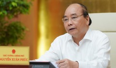 Thủ tướng kết luận cuộc họp Thường trực Chính phủ chiều 22/4. Ảnh: VPCP