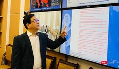 PGS.TS. Lương Ngọc Khuê tại điểm cầu Hà Nội.