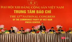 Ông Lê Mạnh Hùng – Phó trưởng Ban Tuyên giáo Trung ương, Giám đốc Trung tâm Báo chí Đại hội XIII của Đảng. Ảnh: Phạm Duy Thành.