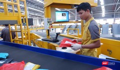 Hệ thống chia chọn tự động có khả năng xử lý đa dạng các loại bưu gửi.