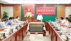 Toàn cảnh cuộc họp kỳ thứ 7 của Uỷ ban Kiểm tra Trung ương.