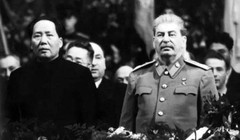 Mao Trạch Đông và Stalin.