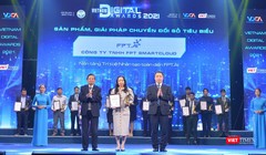 FPT.AI giành được CUP Giải thưởng Chuyển đổi số Việt Nam 2021 ở hạng mục sản phẩm, Giải pháp Chuyển đổi số tiêu biểu.