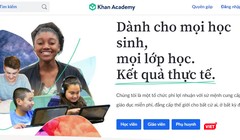 Giao diện của Khan Academy Tiếng Việt