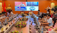 Toàn cảnh buổi họp báo phát động Giải thưởng “Sản phẩm công nghệ số Make in Viet Nam” năm 2022 diễn ra tại Bộ Thông tin và Truyền thông ngày 22/6.