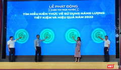 Các đại biểu thực hiện nghi thức phát động cuộc thi.