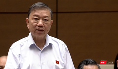 Bộ trưởng Tô Lâm cùng tham gia trả lời chất vấn, giải trình về nhóm vấn đề thuộc lĩnh vực thông tin và truyền thông (vừa diễn ra hôm nay - 4/11).