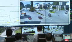 Tỉnh Quảng Ninh có mức độ hài lòng về sự phục vụ hành chính cao nhất cả nước năm 2022 - Ảnh chụp tại Trung tâm điều hành thành phố thông minh tỉnh Quảng Ninh.