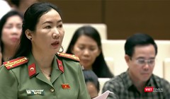 Đại biểu Trần Thị Thu Phước, Phó Giám đốc Công an tỉnh Kon Tum