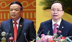 Ông Mai Văn Ninh - nguyên Ủy viên Trung ương Đảng, nguyên Bí thư Tỉnh ủy Thanh Hóa (trái) và ông Trịnh Văn Chiến - nguyên Bí thư Tỉnh ủy Thanh Hóa, bị đề nghị kỷ luật.