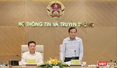 Phó Thủ tướng Trần Lưu Quang phát biểu tại buổi làm việc với Bộ Thông tin và Truyền thông.
