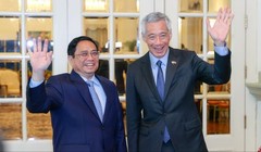 Thủ tướng Lý Hiển Long nhiệt liệt chào mừng Thủ tướng Phạm Minh Chính thăm chính thức Singapore vào tháng 2/2023