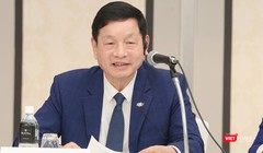 Ông Trương Gia Bình - Chủ tịch HĐQT FPT phát biểu tại Diễn đàn Kinh tế Việt Nam - Nhật Bản 2023.