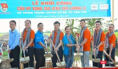 Quỹ Người FPT vì Cộng đồng (Tập đoàn FPT) phối hợp với Quỹ Hy vọng tổ chức chương trình khởi công cây cầu số 350 tại huyện Cờ Đỏ - ngày 19/12/2023.