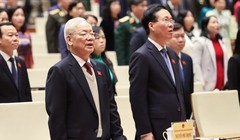 Tổng Bí thư Nguyễn Phú Trọng dự lễ khai mạc Kỳ họp bất thường lần thứ 5, Quốc hội khóa XV sáng 15/1/2024.