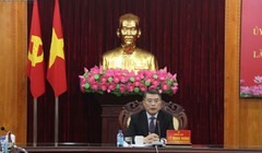 Trưởng ban Tổ chức Trung ương Lê Minh Hưng phát biểu chỉ đạo tại buổi làm việc.