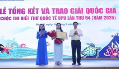 Nữ sinh Đà Nẵng giành giải Nhất Việt Nam cuộc thi Viết thư UPU Quốc tế 2025