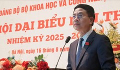 Bộ trưởng Bộ KH&CN Nguyễn Mạnh Hùng phát biểu tại Đại hội.