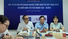 Ông Lâm Quang Nam, Phó Chủ tịch VINASA chia sẻ tại họp báo.