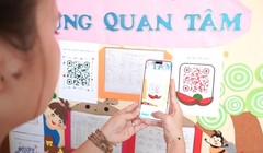 Phụ huynh hào hứng ‘check’ khẩu phần ăn của con qua mã QR