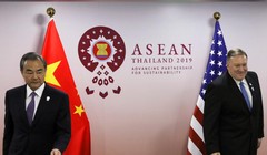 Ngoại trưởng Mỹ, Trung Quốc trong cuộc gặp các Bộ trưởng Ngoại giao ASEAN tổ chức tại Bangkok, Thái Lan (Ảnh: Reuters)
